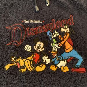 Disneyland Hoodie Mens 2XL Fleece Pullover Mickey Goofy Donald Pluto Park Disney